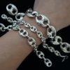 Silver Anchor Chain Bracelet - Image 5