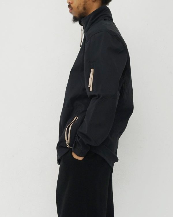 Black Stretch Tech Jacket - Image 3