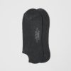Face Pile Ankle Socks / Charcoal - Image 2