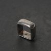 Silver Square Ring / size: 8