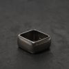 Silver Square Ring / size: 8 - Image 3