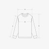 Silk Front V Tee L/S / Greige - Image 4