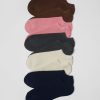 Face Pile Ankle Socks / Charcoal - Image 4